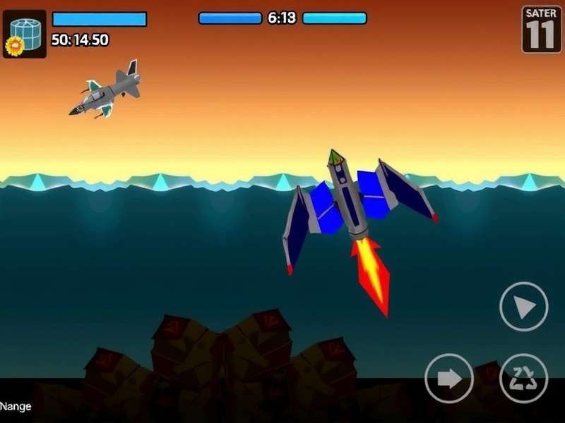 Deep Blue Defender Gameplay Screenshot